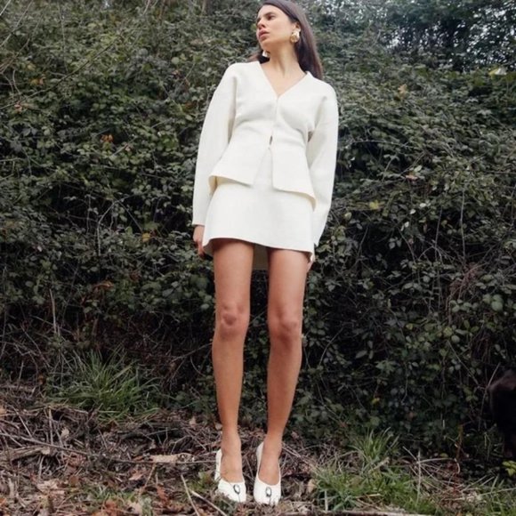 ZARA TAILORED KNIT CARDIGAN - Picture 4 of 7